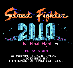 Street Fighter 2010 - The Final Fight Title Screen